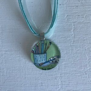Handmade Craft and Painting Necklace